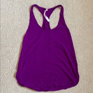 Lululemon “Cool Racerback” tank.  Dark purple.